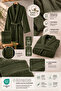 Striped Bathrobe Set 100% Cotton Certified 2 Pieces, Shalyaka Bathrobe and Head Towel Set Dark Green - 5