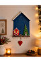 🎄   New Year Themed Wooden Key Hanger – 30X30 cm - 2