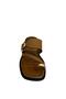 Lamalia Slippers Genuine Leather Tan Leather with Flip-Flop Detail - 8