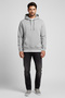 Men's Hooded Comfortable Fit Fleece Lined 3-Thread Thick Sweatshirt Spr25Sw55