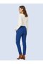 Women's Blue Skinny Pants – Sculpt Fit |   High Waist Form |   Tok Kumaş |   All-Day Comfort - 2