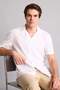 100% Cotton Regular Fit Polo Collar Short Sleeve Shirt G0797Ax26Sm