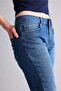 High Waist Folded Leg Jean Capri with Pockets H6237Ax26Sm - 8