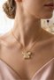 Women's Steel Butterfly Necklace - Gold Color - (with Surprise Gift)