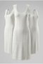3-Piece 100% Cotton Lace Detailed Chemise & Nightgown Set - 241