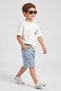 Cargo Pocket Comfortable Summer Cotton Denim Fabric Casual Boy's Jeans Shorts