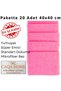 20 Pack Pink 40X40 cm Microfiber Kitchen and General Cleaning Cloth, Micro Fiber Cloth - Glass, Car - 3
