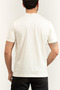 Men's Short Sleeve Slim Fit Short Length Woven Fabric White T-Shirt - 7