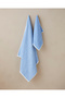 Melange Stripe Cotton Face Towel 50X80 cm Blue - 3