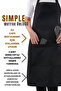 Simple kitchen apron with adjustable strap - 4