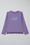 Girl's Pants Set with Letter & Heart Embroidery and Bow Accessory, Ages 4-8, Lilac - 4