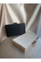 Women's Satin Nude Rectangular Box Portfolio Event and Evening Dress Bag - 2