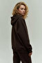 Women's 3 Thread Relaxed Fit Elastic Leg Kangaroo Pocket Tracksuit Set - Casual - 2