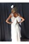 Janset Şile Bezi Verev Cutout Strap Dress - 3