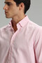 Danıel Men's Smart Casual Shirt Comfort Slim Fit Pink - 5