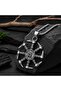 Stainless Steel Infinity Life Cycle Strength and Connectivity Icon Rune Symbol Viking Sun Pendant