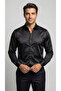 Men's Slim Fit Classic Satin Shirt Long Sleeve Modern Cut - 5