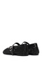 Women's Black Metallic Ballerinas 26Pfe494732 - 6