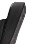 Women's Black Double Buckle Thick Sole Leather Comfort Slippers 26Sfd341018 - 8