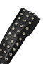 Women's Black Stone Shoes, Leather Ballerinas 26Pfd220218 - 8