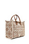 حزام طويل نسائي من قماش Camel منقوش حقيبة si 26SBD24316F - 8
