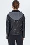 Zoom Women Black Hooded Sports Leather Jacket 22Wgd5018Ve - 5