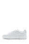 Men's White Lace-Up Thick-Soled Sports Shoes, Leather Sneaker 26Sfd612718 - 3