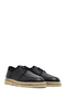 Men's Black Lace-Up Leather Casual Shoes 25Sfd7200Ft - 3