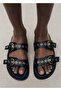 Strappy Buckle Sandals - 7