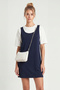 Mini T-Shirt Dress Double Modal Set Lnt0040 Dark Blue - 2