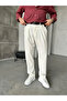 White Casual Seasonal Pleated Classic Baggy Trousers Pl16