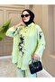 بدلة من الخيزران بتصميم مريح ومرن باللون الأخضر - 3
