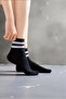 Unisex White Striped College Socks 8-Pack Cotton (8 Pairs) - 5