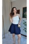 Women's Mini Skirt with Pockets