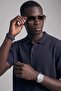 Men's Relaxed Fit Draped Polo Collar Knitwear T-Shirt Navy Blue - 4
