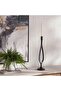 Fausto Metal Taper Candle Holder 12x12x53cm - Black
