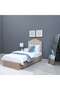 ANNA SINGLE BED VELVET BEIGE 120X200 CM - 6