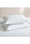 Maison Embroidered Washed Cotton 3 Pc Super King Comforter Set 250x260cm - White - 3