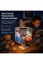 Rotating Moving Lampshade Blue Beaded Photo Mountable Night Light Lampshade