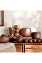 Almond Wood Decor Ball Dia15cm - Brown - 3