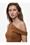 Linen Look Slim Fit Sleeveless Asymmetrical Cut Boat Neck Blouse - 3