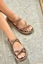 Mink Fabric Women's Sandals H596011704 - 2