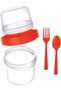 BPA Free Food Food Food & Breakfast with Fork & Spoon Lid Yogurt Muesli Salad Fruit Storage Container - 3