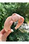 Women's Pleated Fabric Pink Knotted Crown Hair Accessory Daily - 4