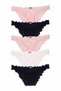 Women's Laundry Cotton Colored Ruffled Bikini Panties 5-Pack (S-M-L)