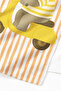 Elephant Stripes Kids Beach Towel - Cute Safari Orange Yellow Children's Quick Dry Microfiber Towel - 5