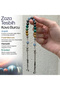 Aquarius Zaza Rosary Natural Stone Anjelite, Fossil Coral, Hematite, Chrysocolla - 2