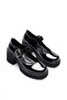 Women's black patent leather casual shoes tr06ms05a - 5