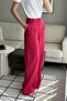 High Waist Wide Leg Pants Pomegranate - 3