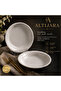Patterned White Porcelain Dinner Plates for Daily and Special Occasion Use 19 cm Set of 12
